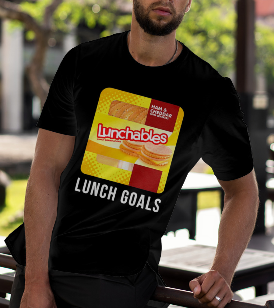 Ham And Cheddar With Crackers Lunchables Lunch Combinations Lunch Goals T-Shirt