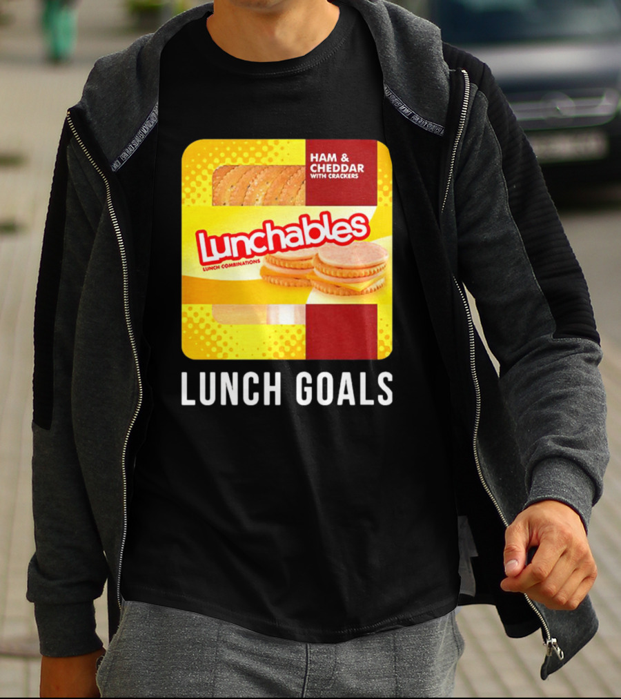 Ham And Cheddar With Crackers Lunchables Lunch Combinations Lunch Goals T-Shirt