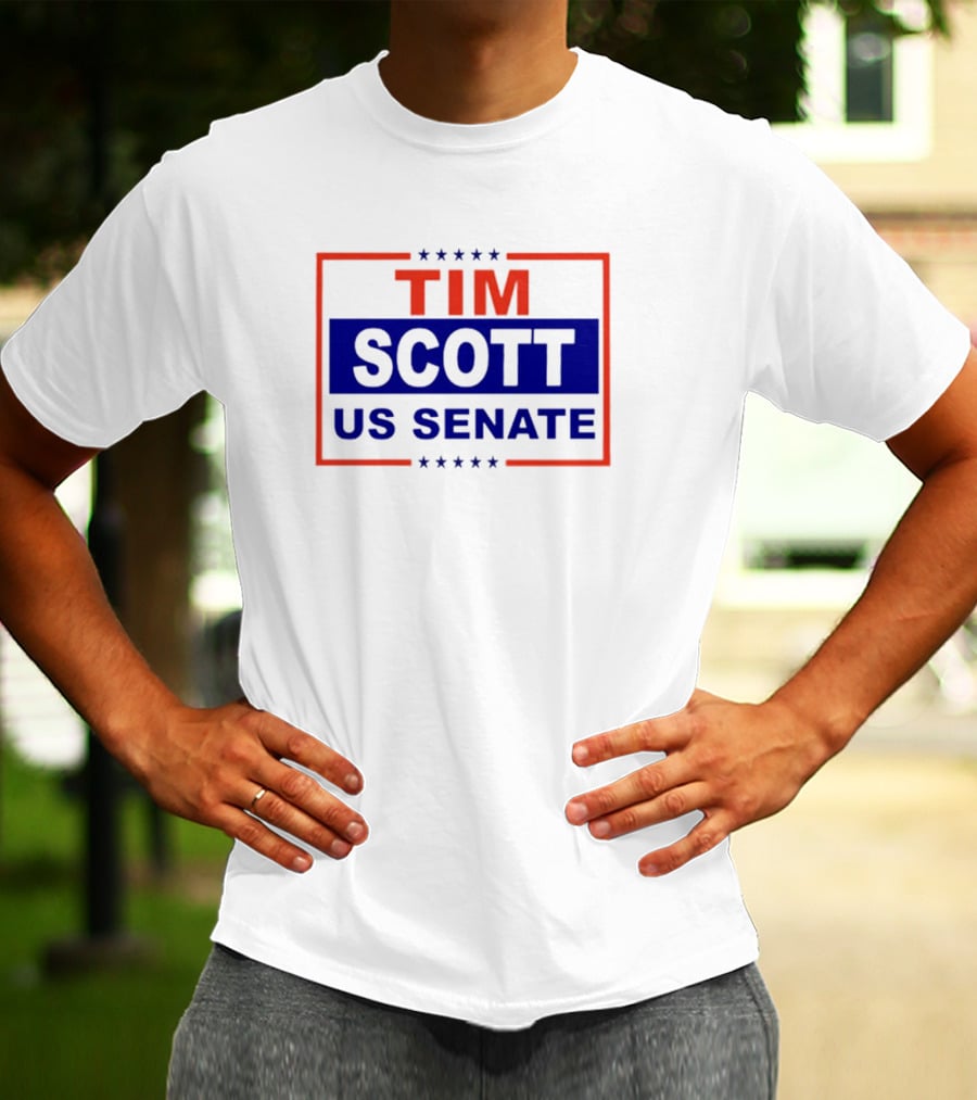 Tim Scott US Senate Campaign Red And Blue Stars T-Shirt