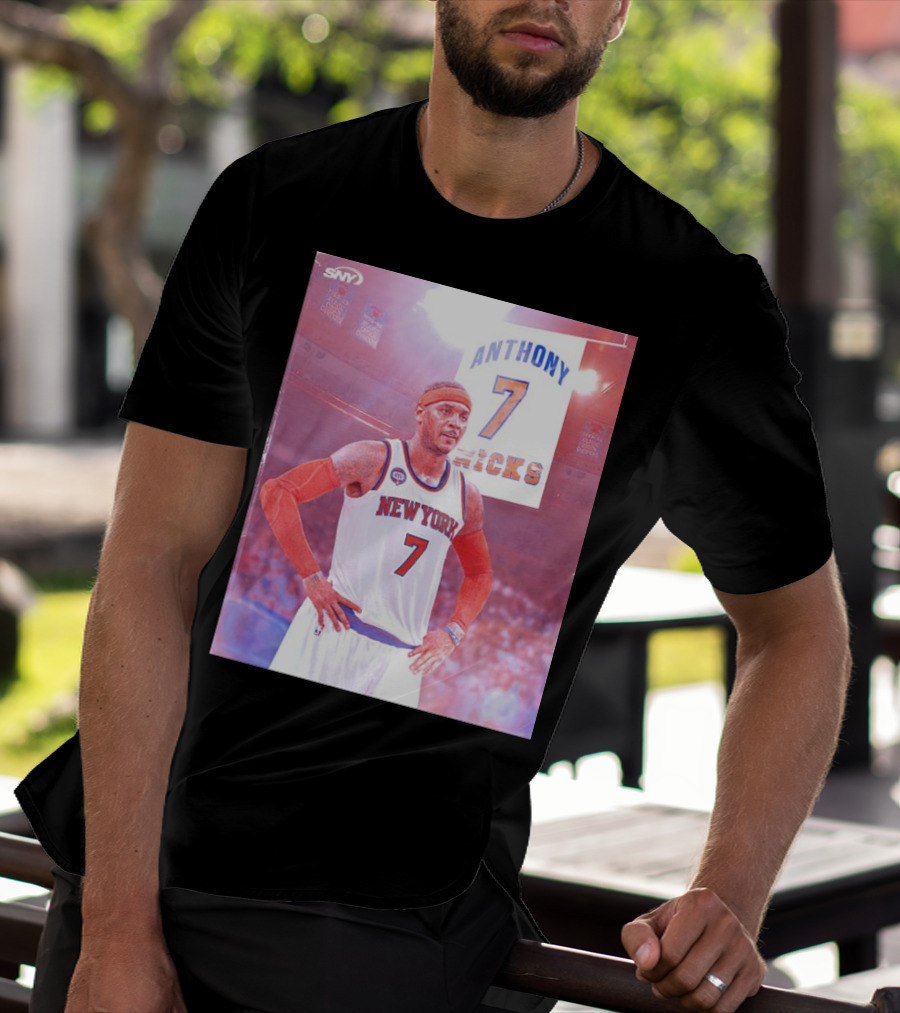 Anthony 7 New York Knicks Basketball Jersey T-Shirt