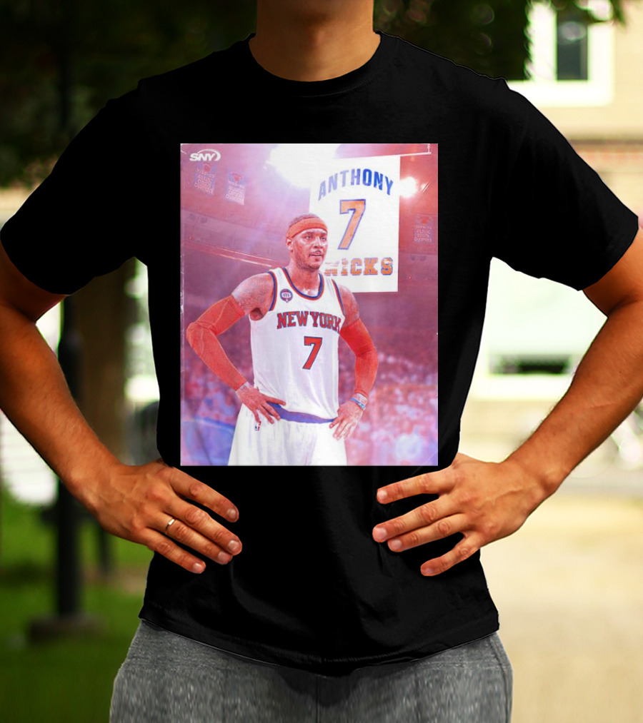 Anthony 7 New York Knicks Basketball Jersey T-Shirt