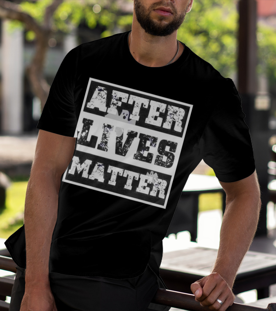 Boo After Lives Matter Ghosts Textured Halloween T-Shirt