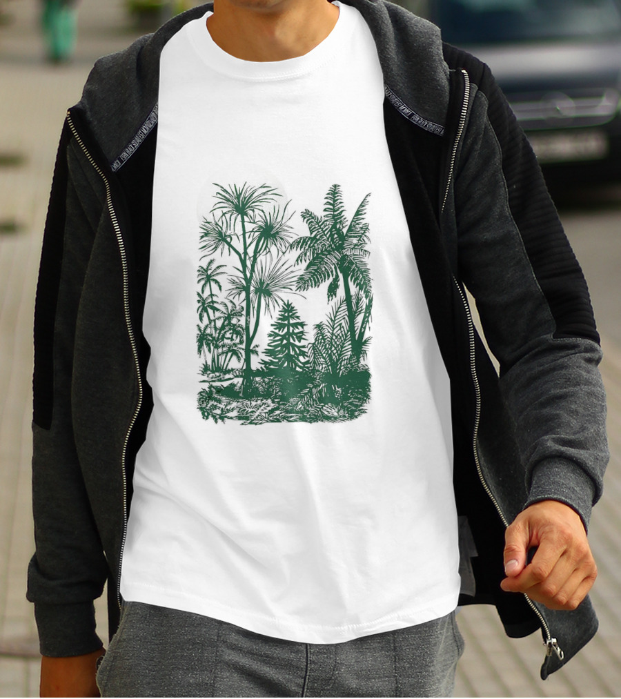 Concret Jungle Tropical Green Forest Urban Wilderness T-Shirt
