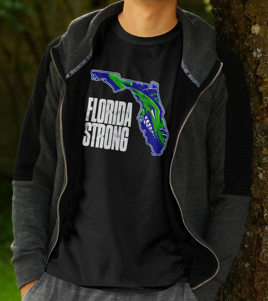 Florida Everblades Florida Strong Map T-Shirt