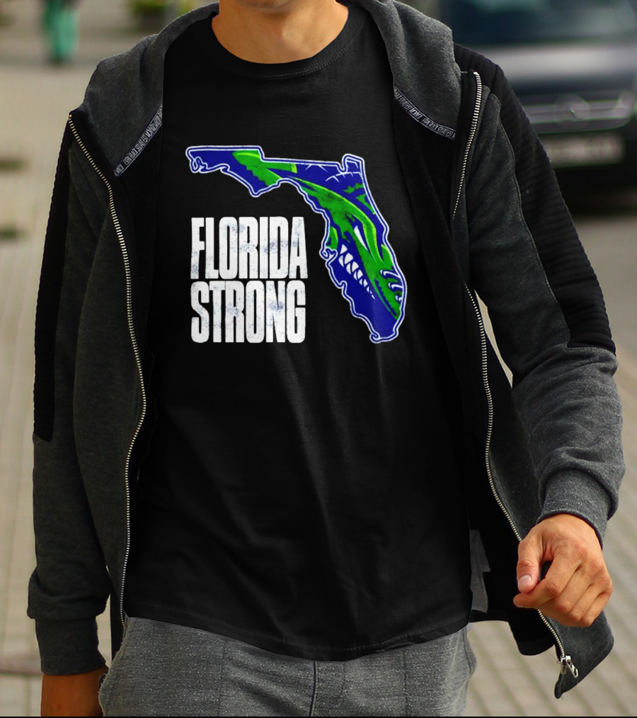 Florida Everblades Florida Strong Map T-Shirt