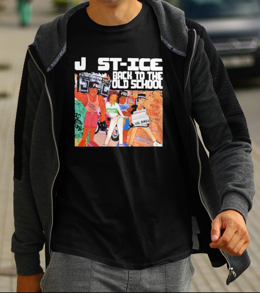J St-Ice Back To The Old School Fila Boombox Graffiti T-Shirt