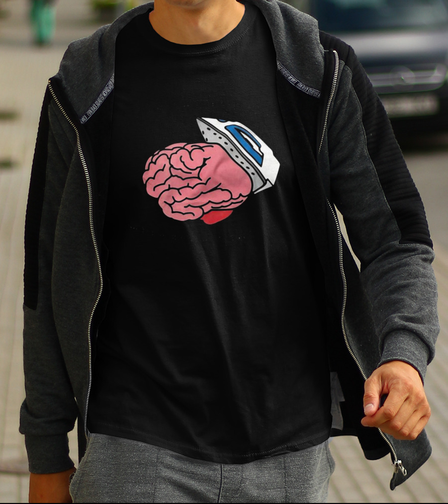 Life Isn’t As Rough When Brain Is Smooth Ironing Brain T-Shirt