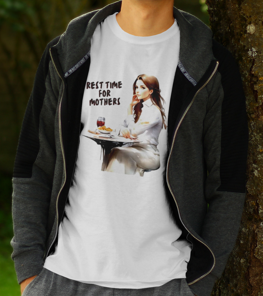 Rest Time For Mothers Wine And Relaxation T-Shirt