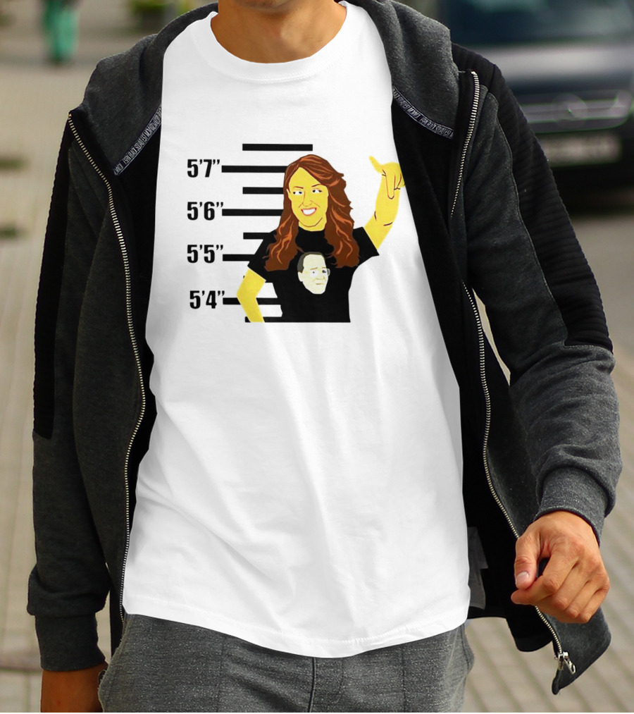 AEW Britt Baker Height Chart With Hand Gesture T-Shirt