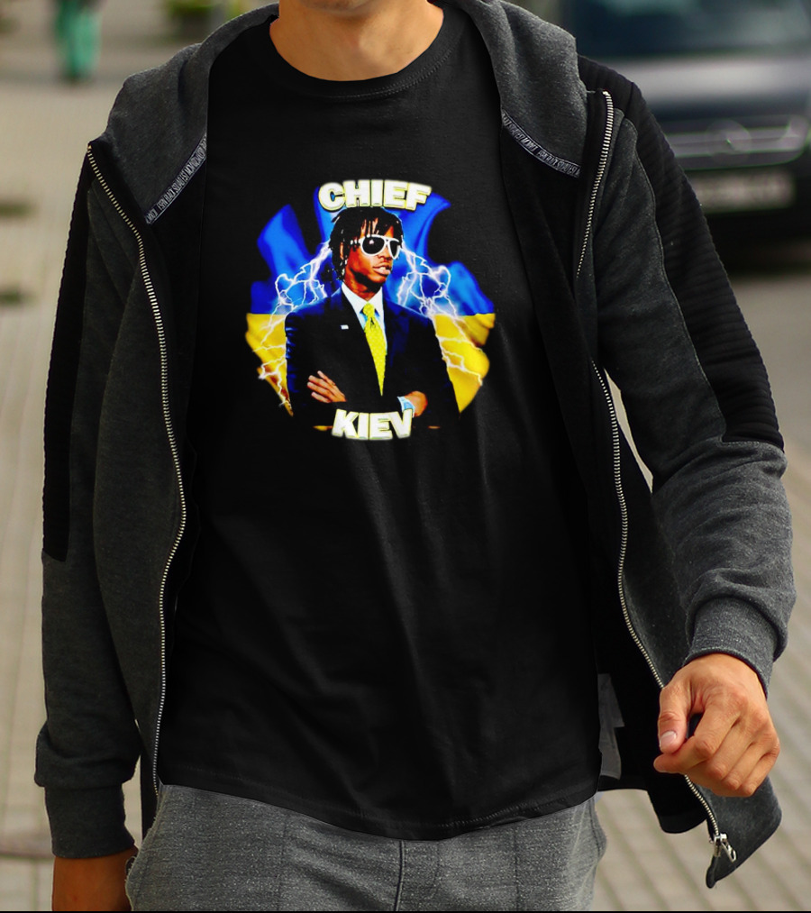 Chief Kiev Lightning Suit And Sunglasses T-Shirt