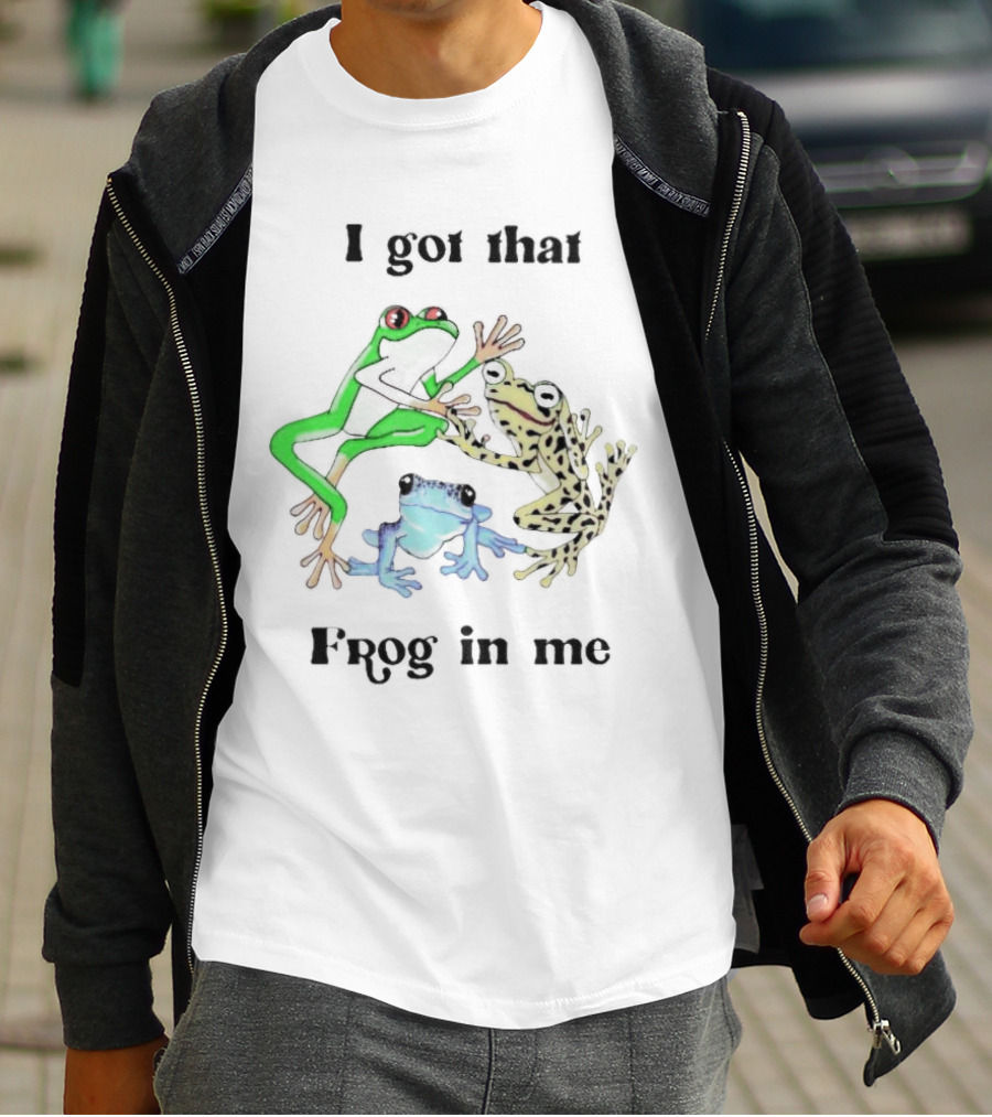 I Got That Frog In Me Vibrant Colorful Trio T-Shirt