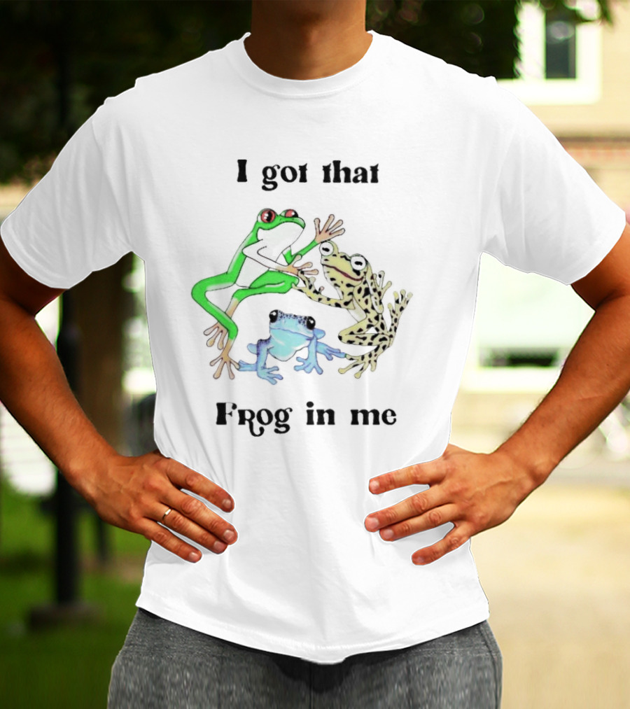 I Got That Frog In Me Vibrant Colorful Trio T-Shirt