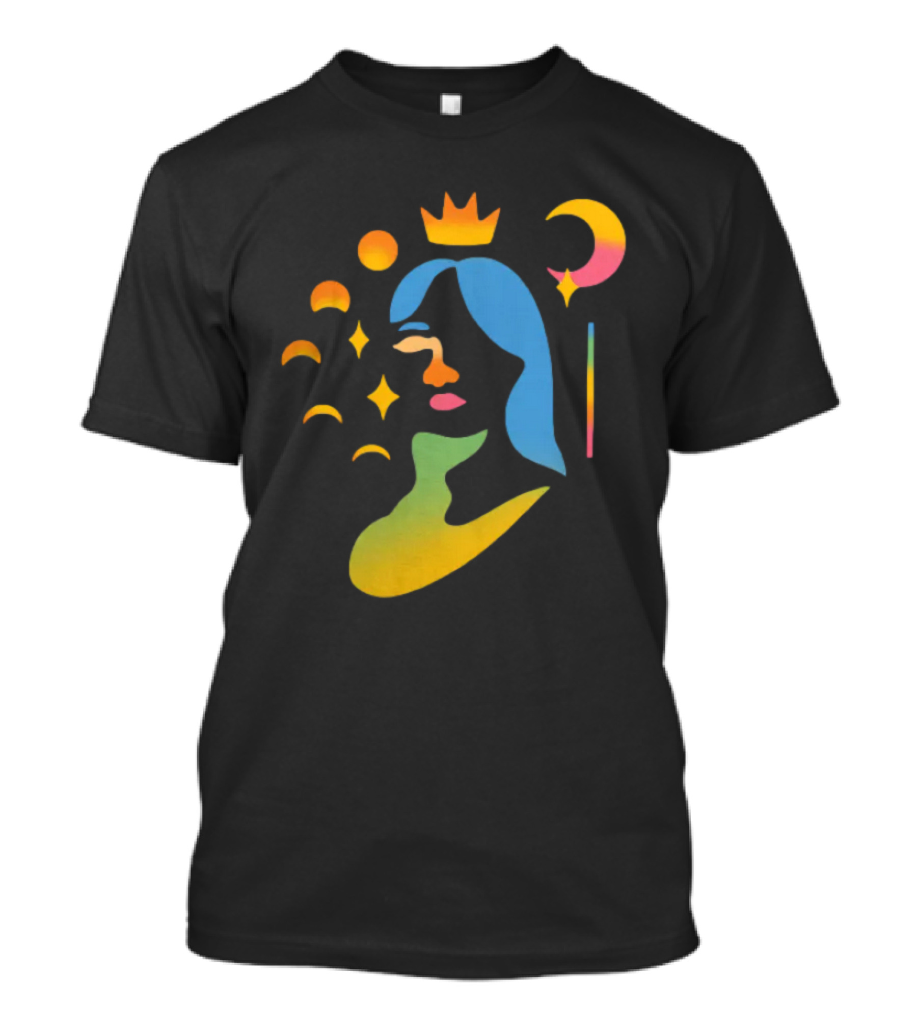 Mxmtoon Gradient Crown Moon Stars T-Shirt