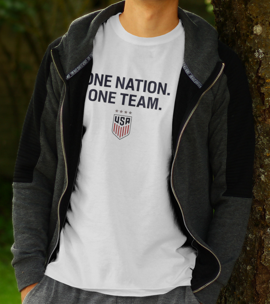 One Nation One Team USA Soccer Crest T-Shirt