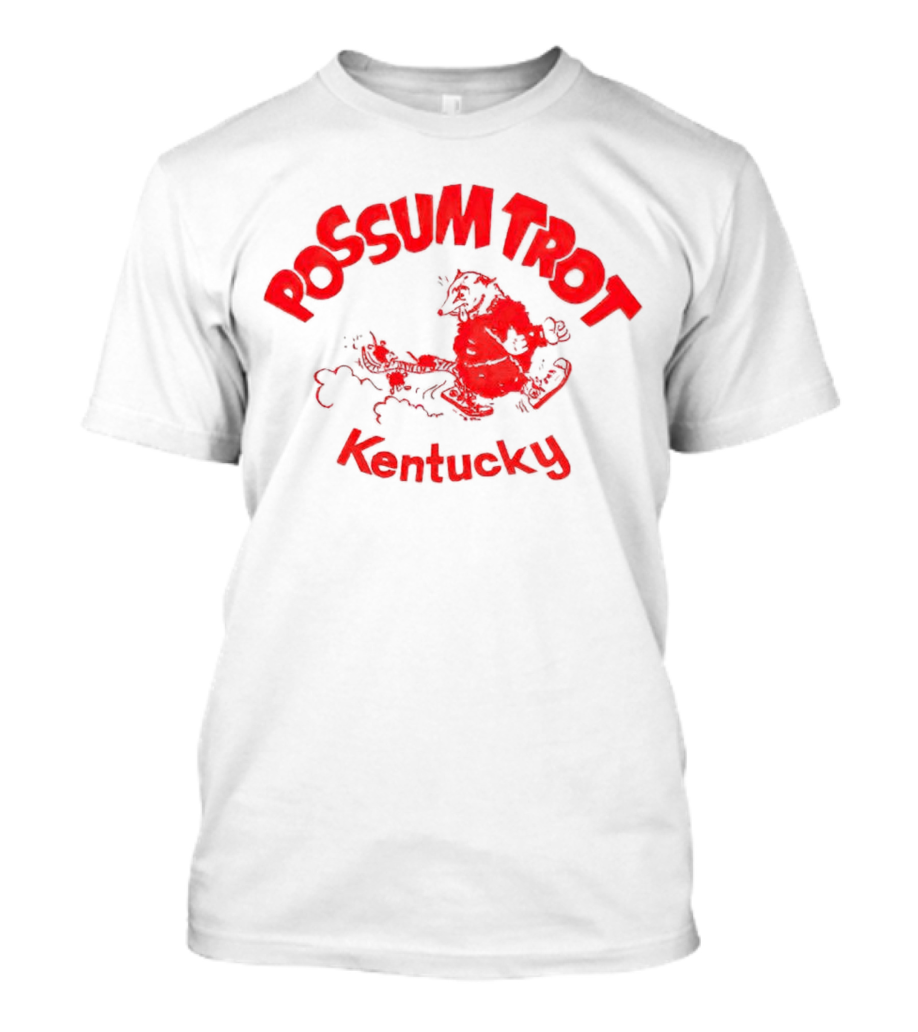 Possum Trot Kentucky Retro Skating Opossum T-Shirt