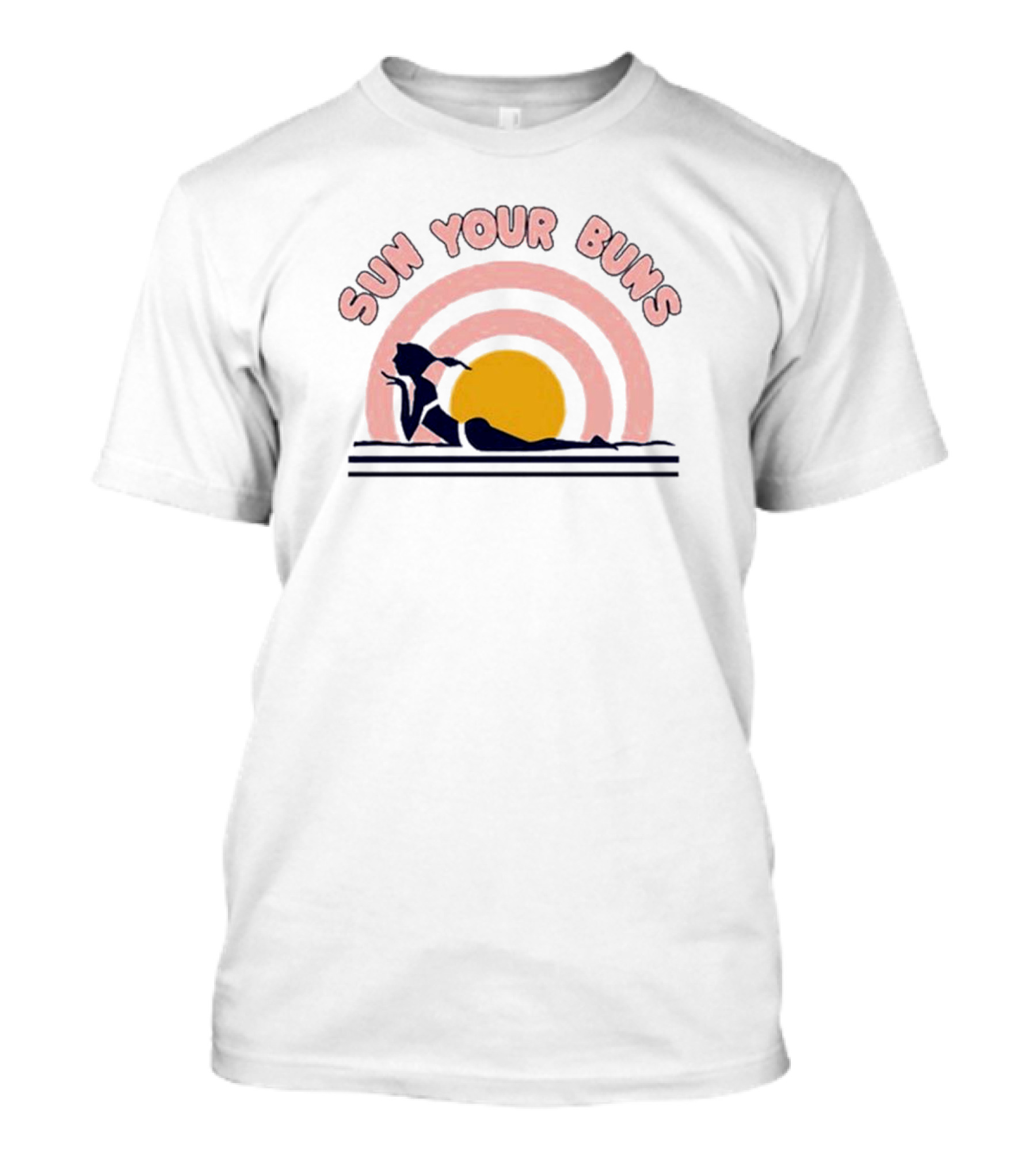 Sun Your Buns Retro Florida Beach Vibes T-Shirt