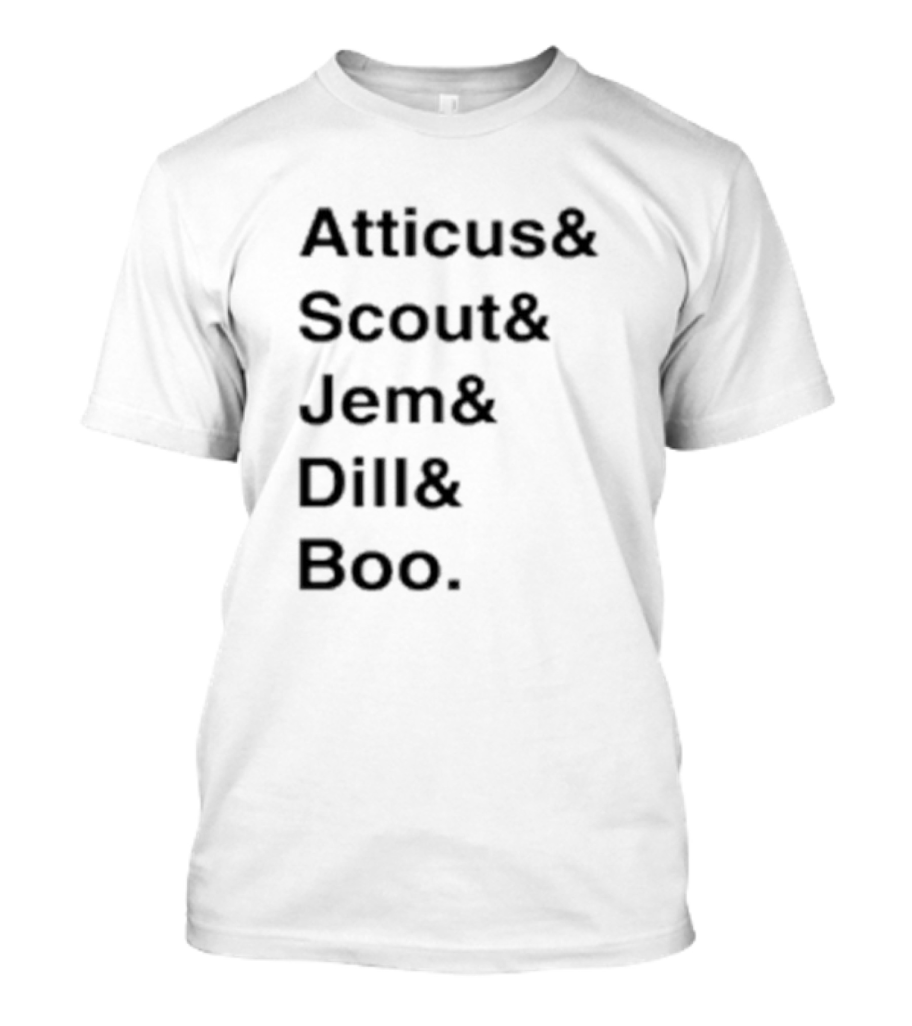 Atticus Scout Jem Dill Boo To Kill A Mockingbird Characters T-Shirt