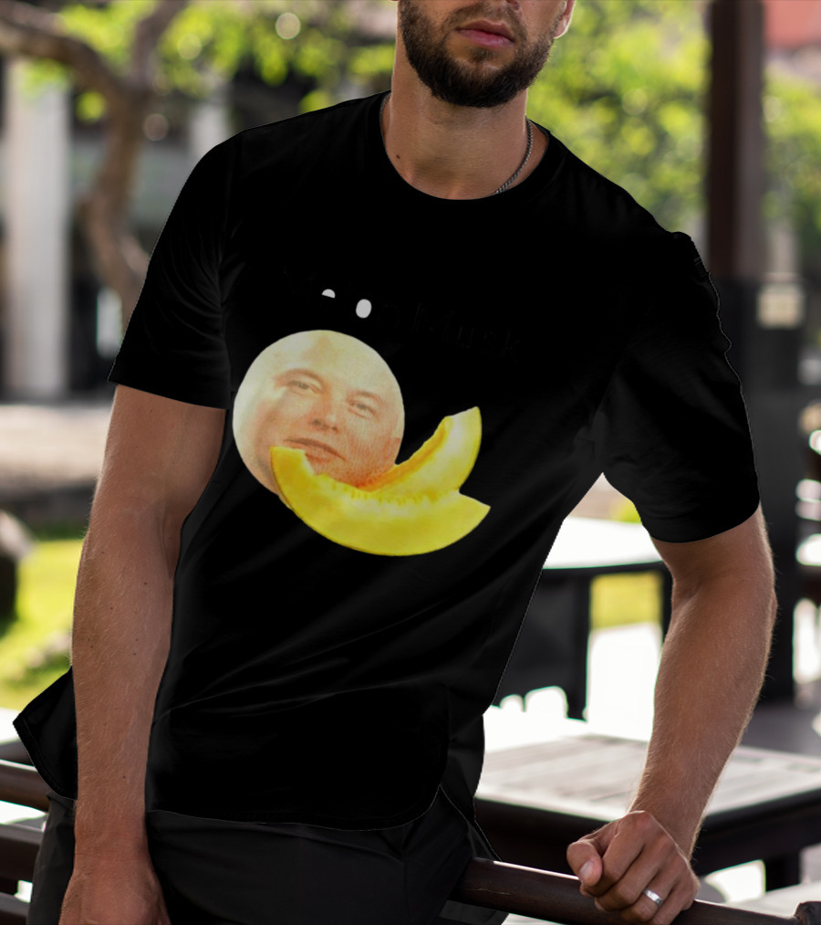 Melon Musk Canary Musk Face With Melon Slice T-Shirt
