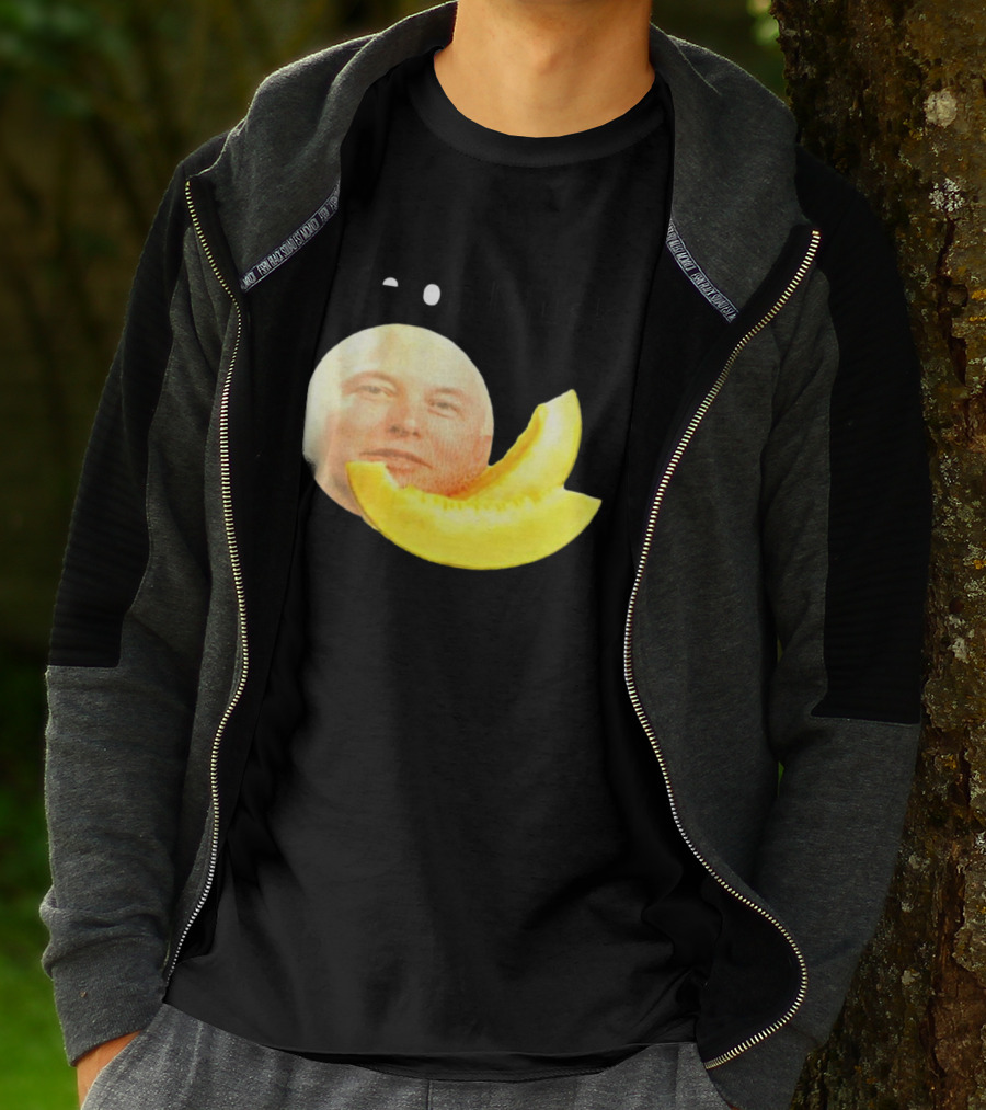 Melon Musk Canary Musk Face With Melon Slice T-Shirt