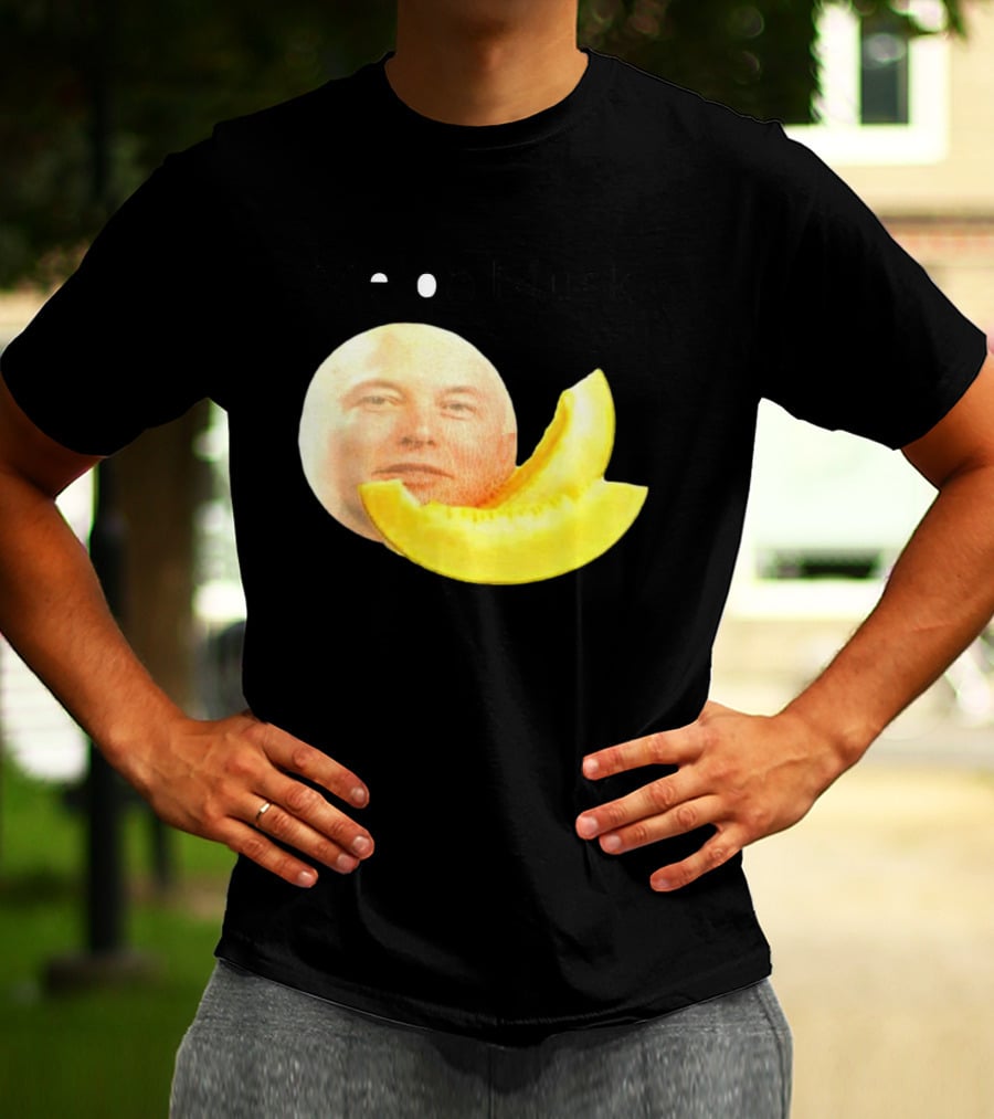 Melon Musk Canary Musk Face With Melon Slice T-Shirt