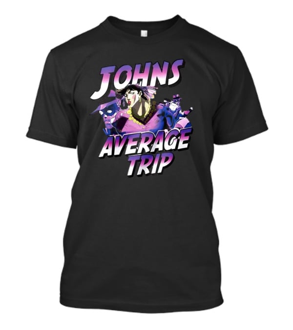 John's Average Trip Manga Style Adventure And Characters T-Shirt