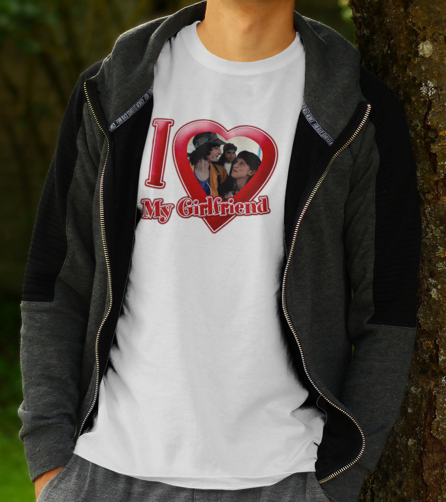 Mike Wheeler I Love My Girlfriend Heart Image T-Shirt