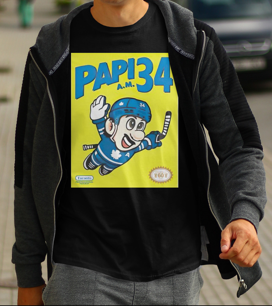 Toronto Maple Leafs Papi 34 A.M. Hockey Toronto Professional Hockey T-Shirt