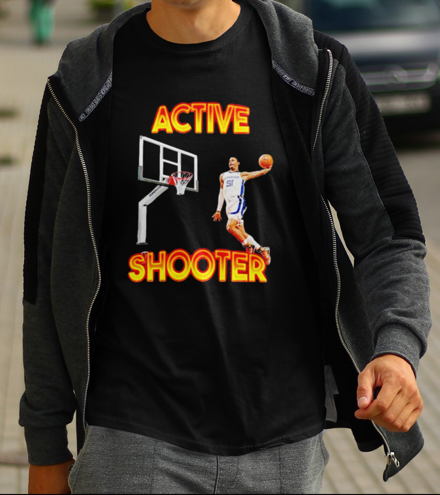 ACTIVE SHOOTER Basketball Dunk Player 51 T-Shirt