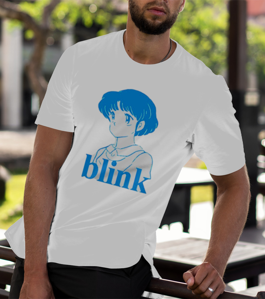 Blink Anime Girl Blue T-Shirt