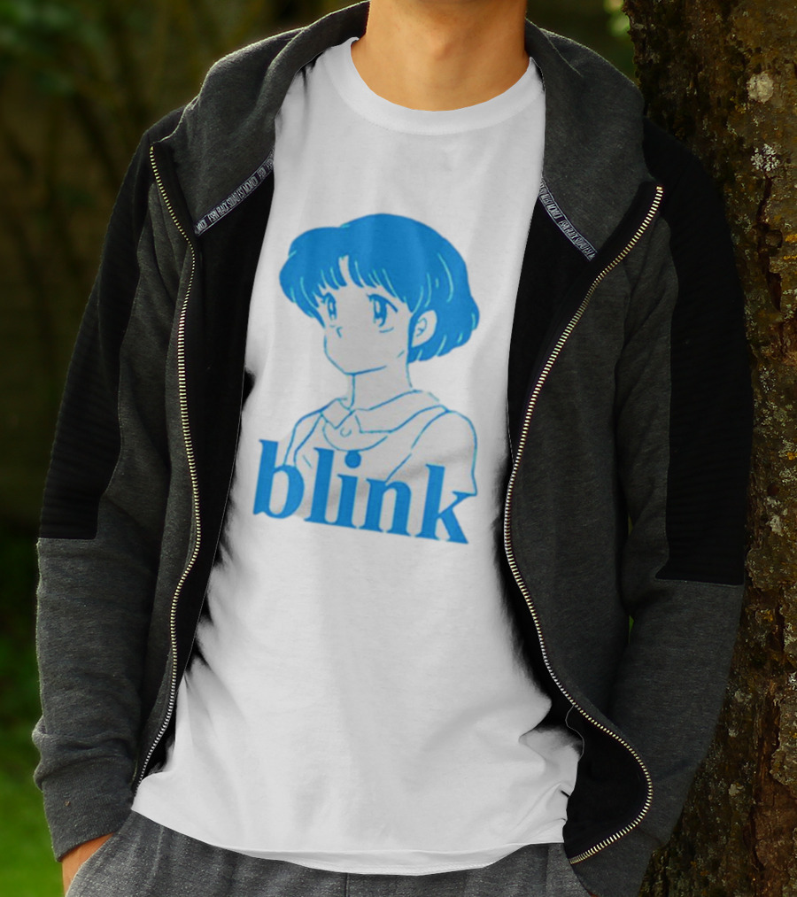 Blink Anime Girl Blue T-Shirt