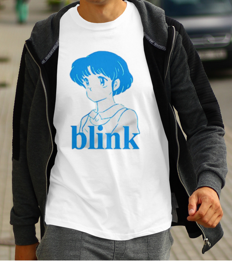 Blink Anime Girl Blue T-Shirt