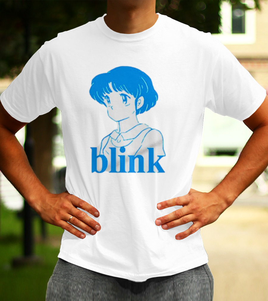 Blink Anime Girl Blue T-Shirt