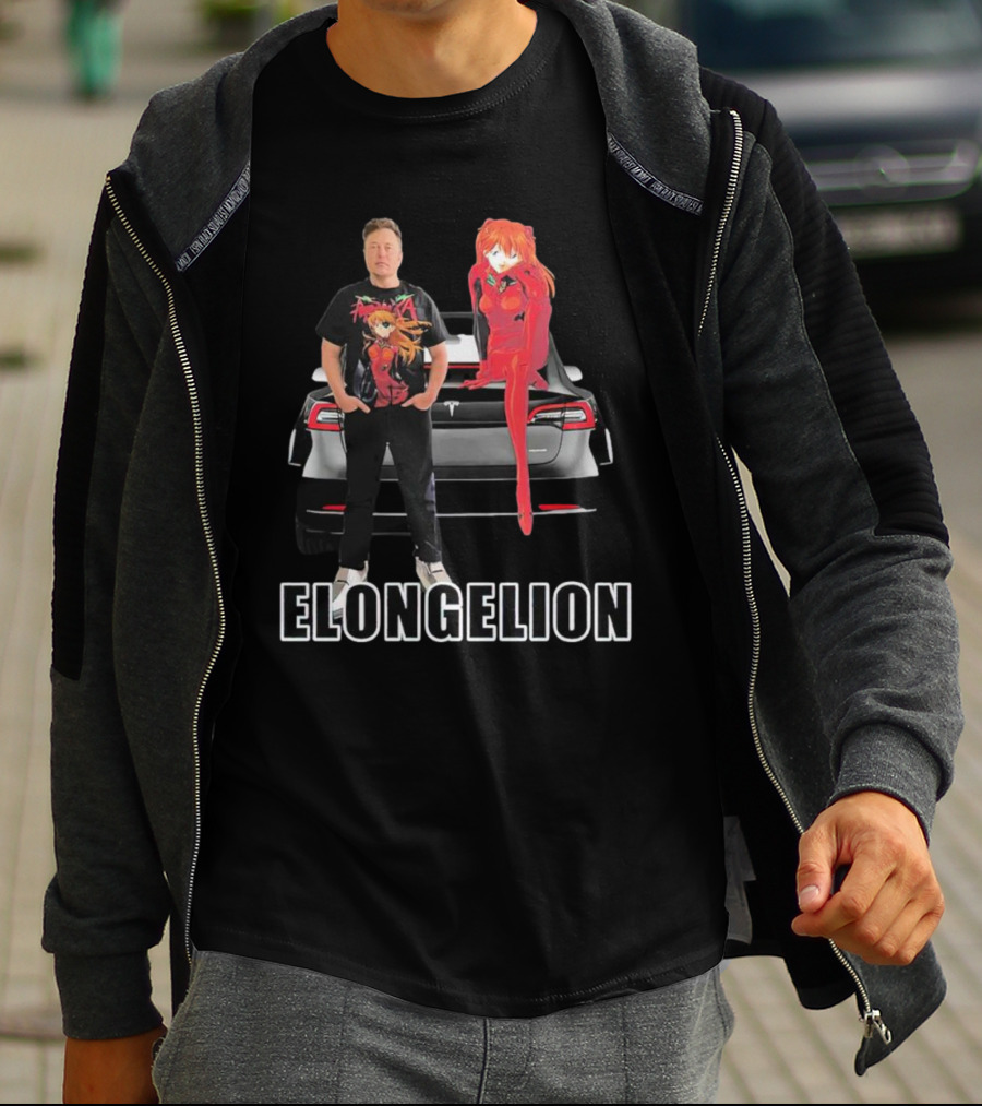 Elongelion Elon Musk Asuka Tesla Crossover T-Shirt