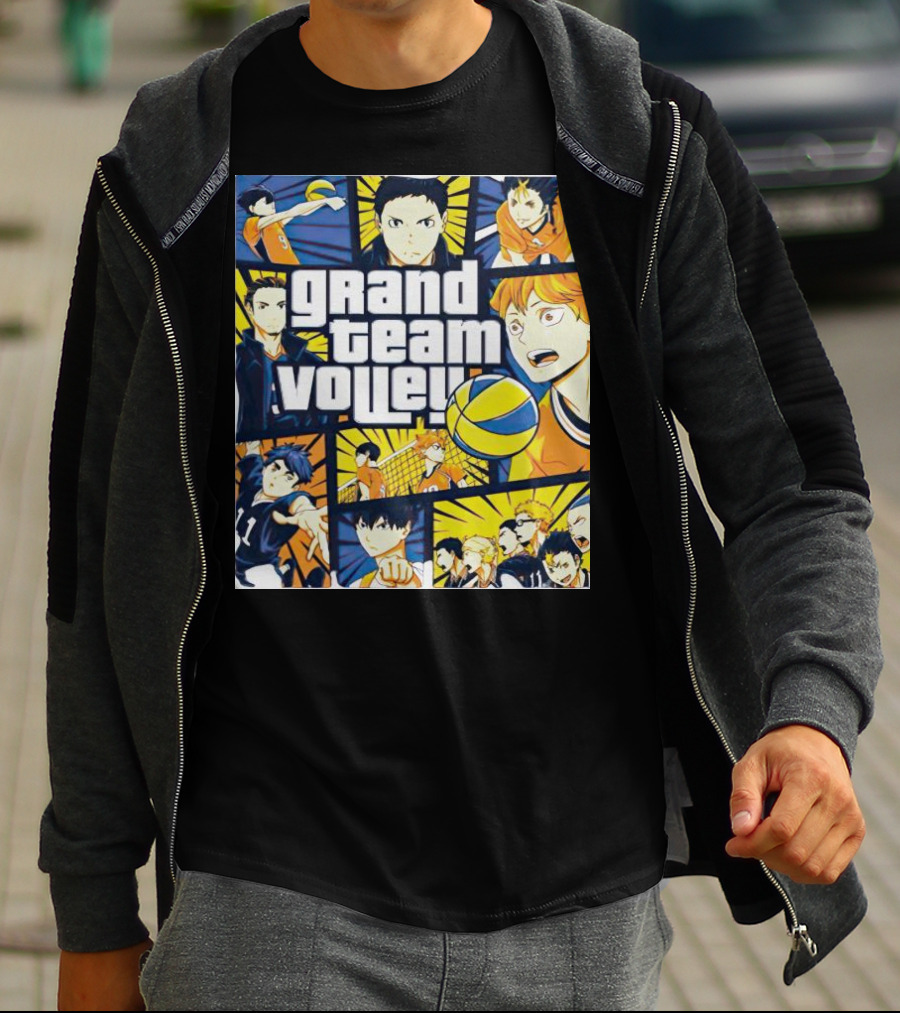 Grand Team Volley Anime Volleyball Characters T-Shirt