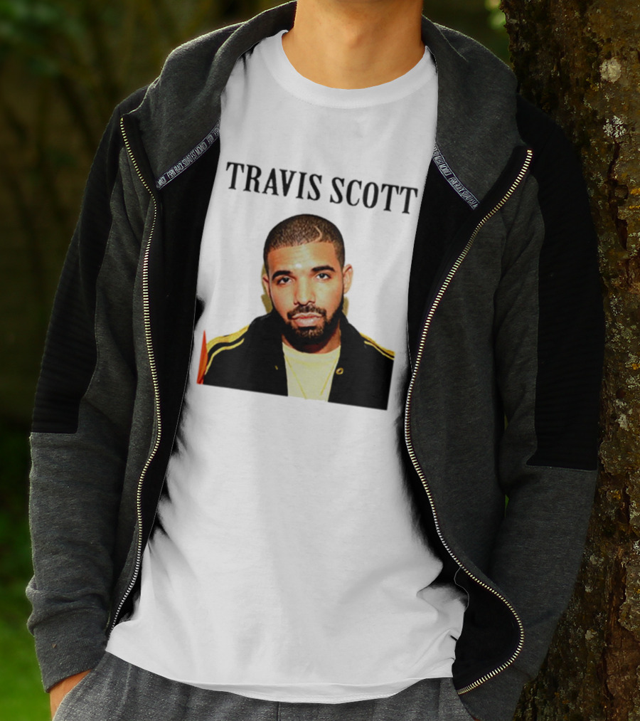 Travis Scott Drake Meme Optical Illusion T-Shirt