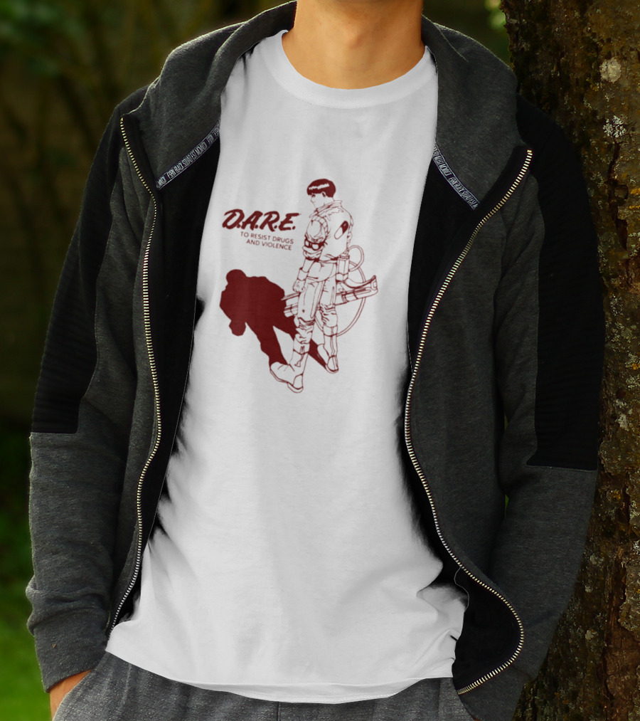 D.A.R.E. To Resist Drugs And Violence With Sci-Fi Warrior Visual T-Shirt