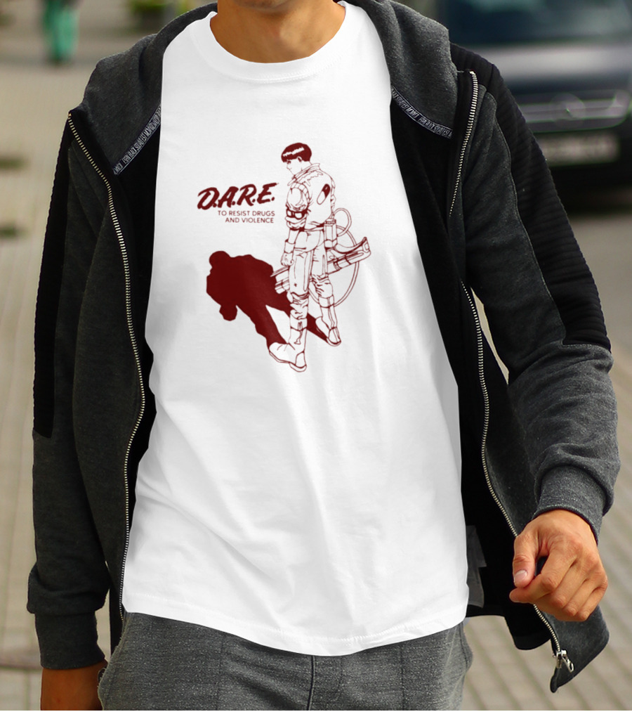 D.A.R.E. To Resist Drugs And Violence With Sci-Fi Warrior Visual T-Shirt