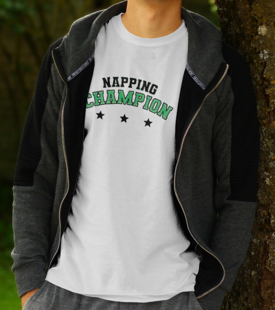 Napping Champion Glow In Dark Stars Collage T-Shirt