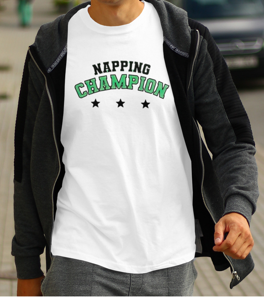 Napping Champion Glow In Dark Stars Collage T-Shirt