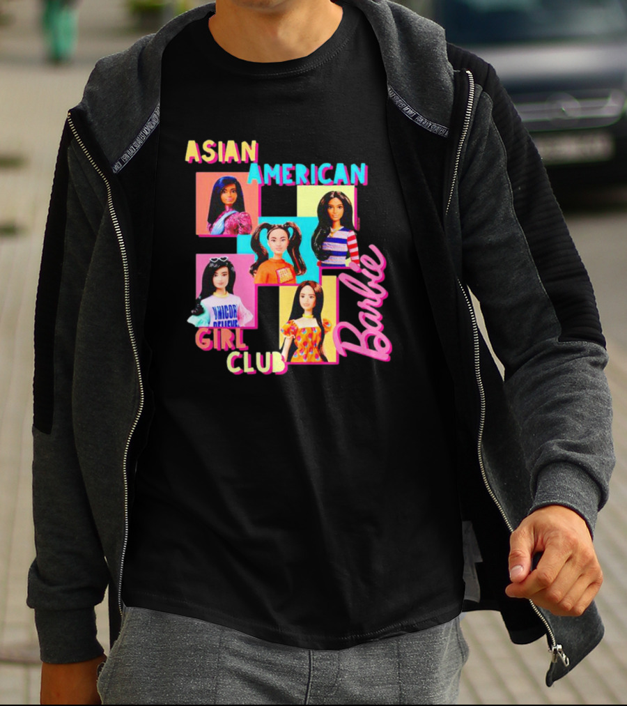Asian American Girl Club Barbie Dolls T-Shirt
