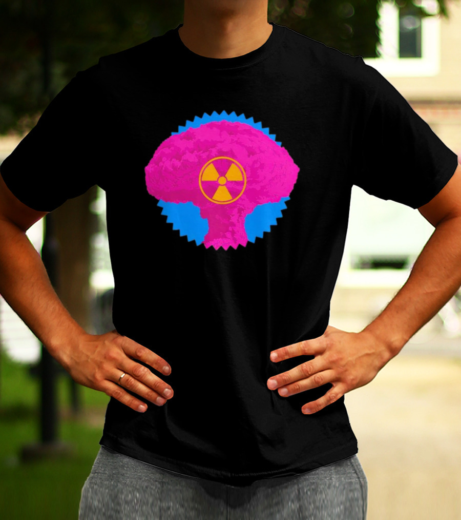 Barbie Box Office Bomb Pink Mushroom Cloud With Radiation T-Shirt
