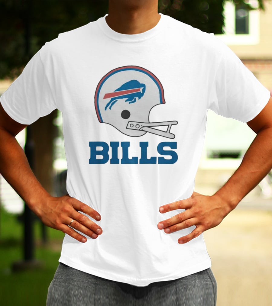 Buffalo Bills Helmet With Team Name Bills T-Shirt