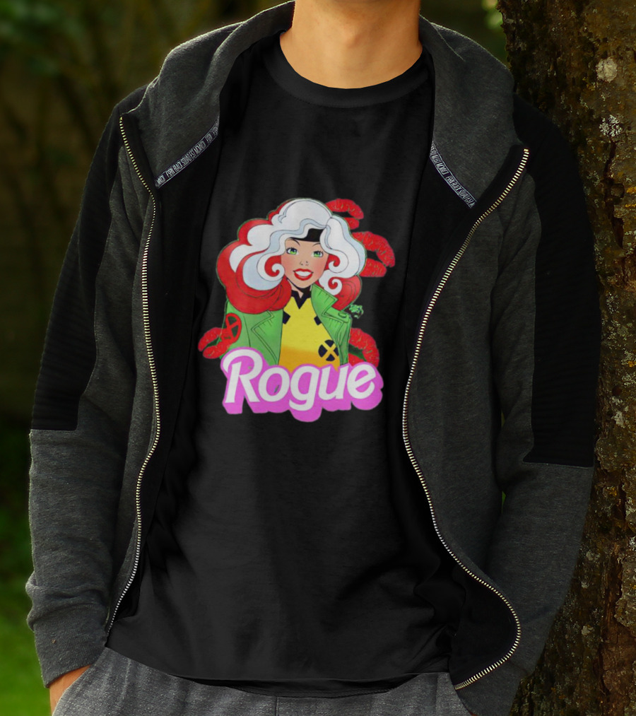 Rogue Barbie Doll X-Men Lips T-Shirt