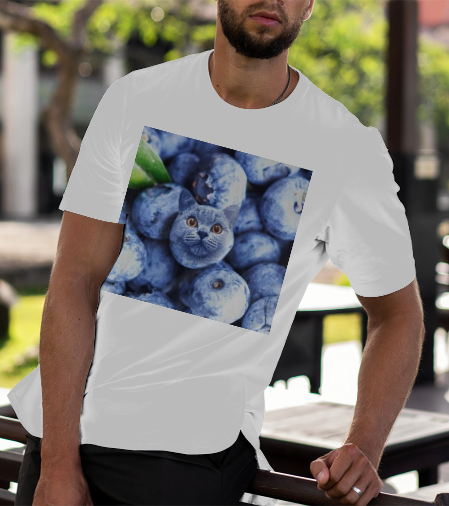 Cat Blueberries Meme T-Shirt