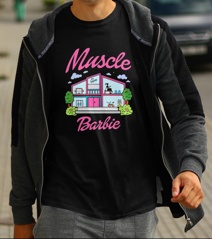 Muscle Barbie Gym House Fitness T-Shirt