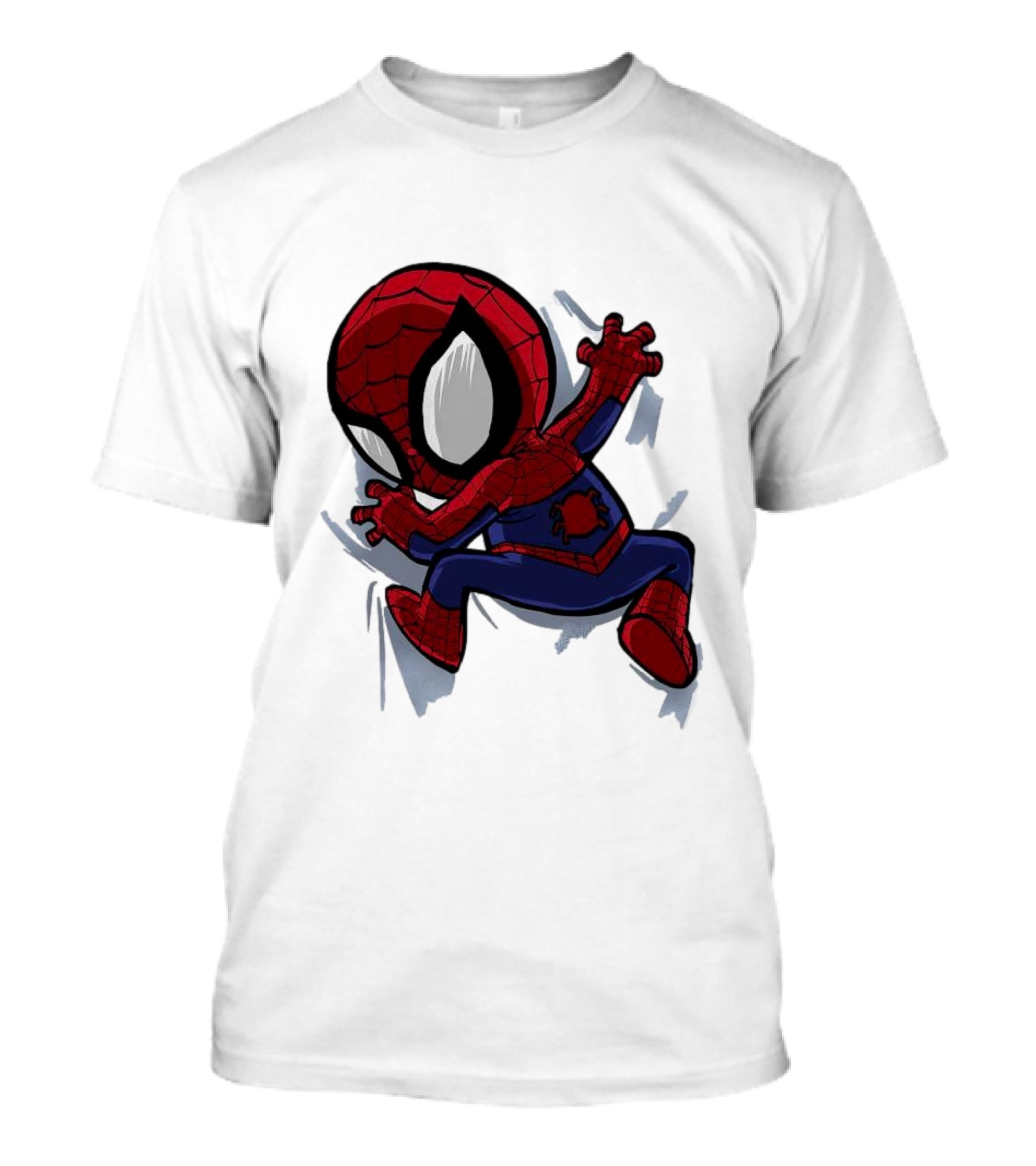 Portable Spider-Man Chibi Clinging Action T-Shirt
