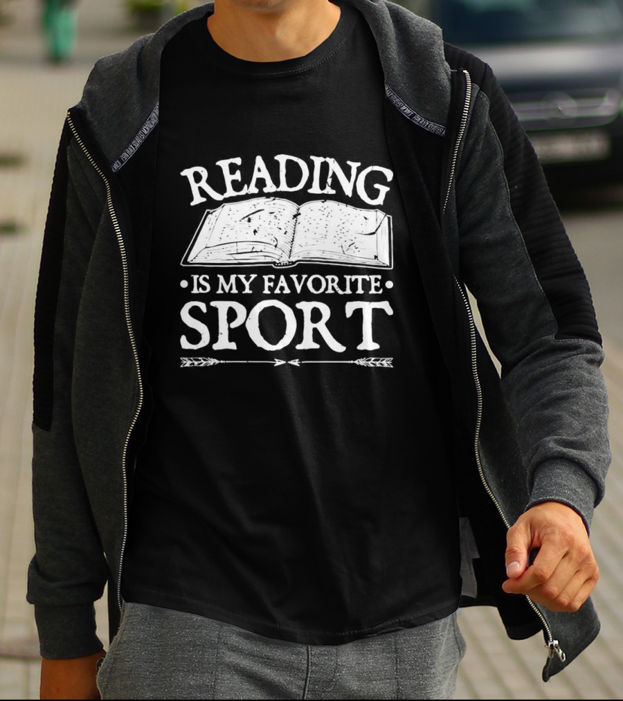 Reading Is My Favorite Sport Open Book T-Shirt