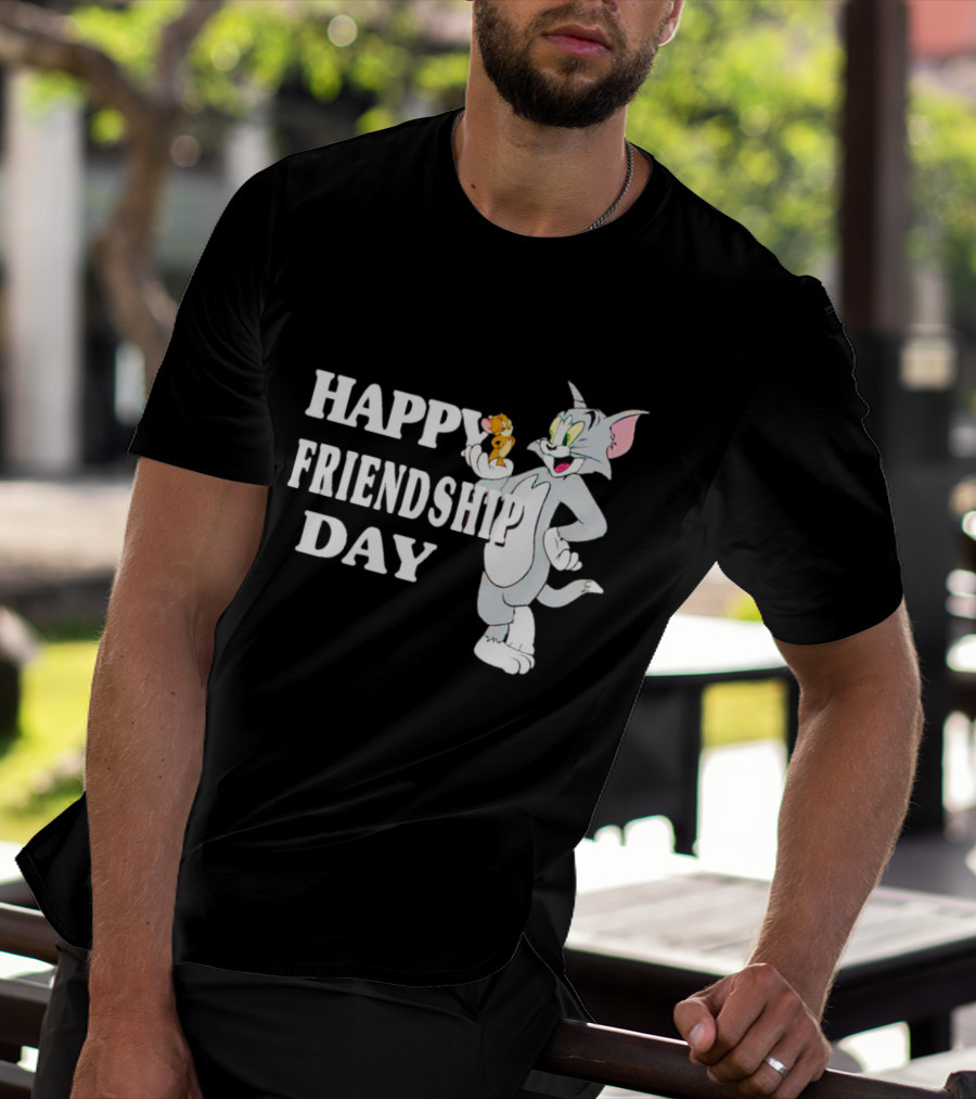 Tom And Jerry Happy Friendship Day T-Shirt