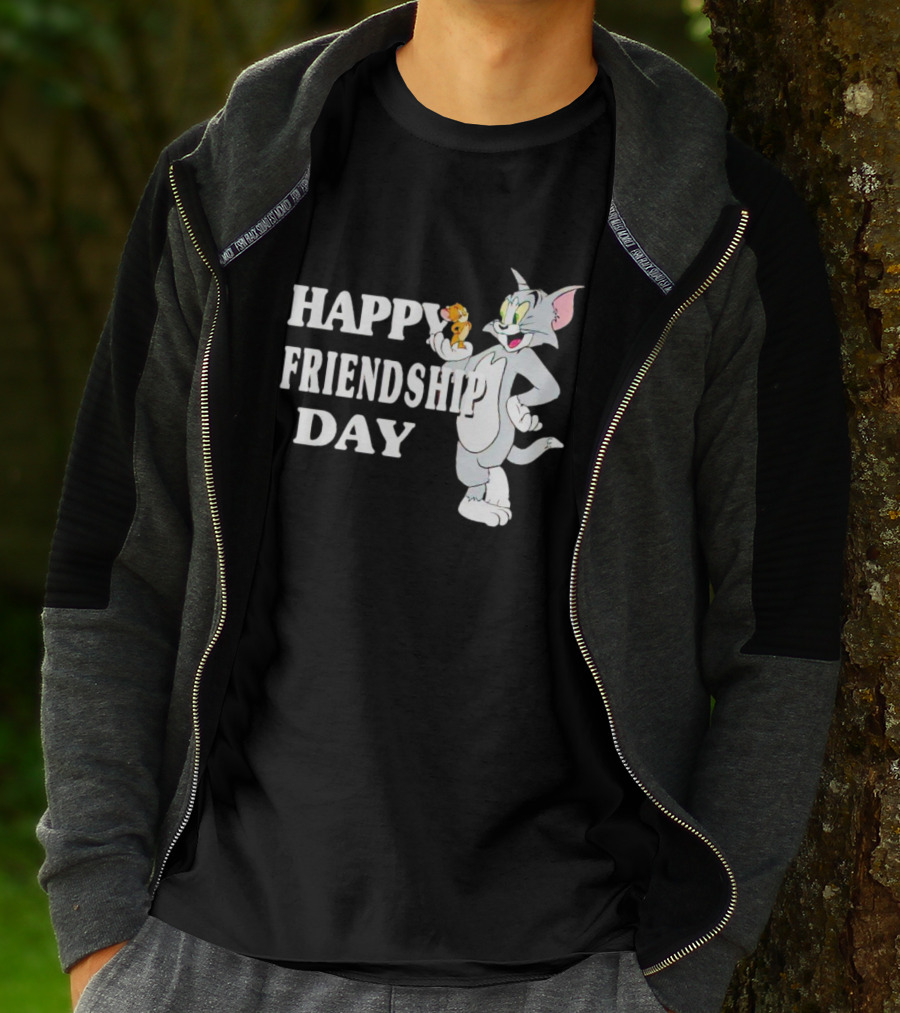 Tom And Jerry Happy Friendship Day T-Shirt
