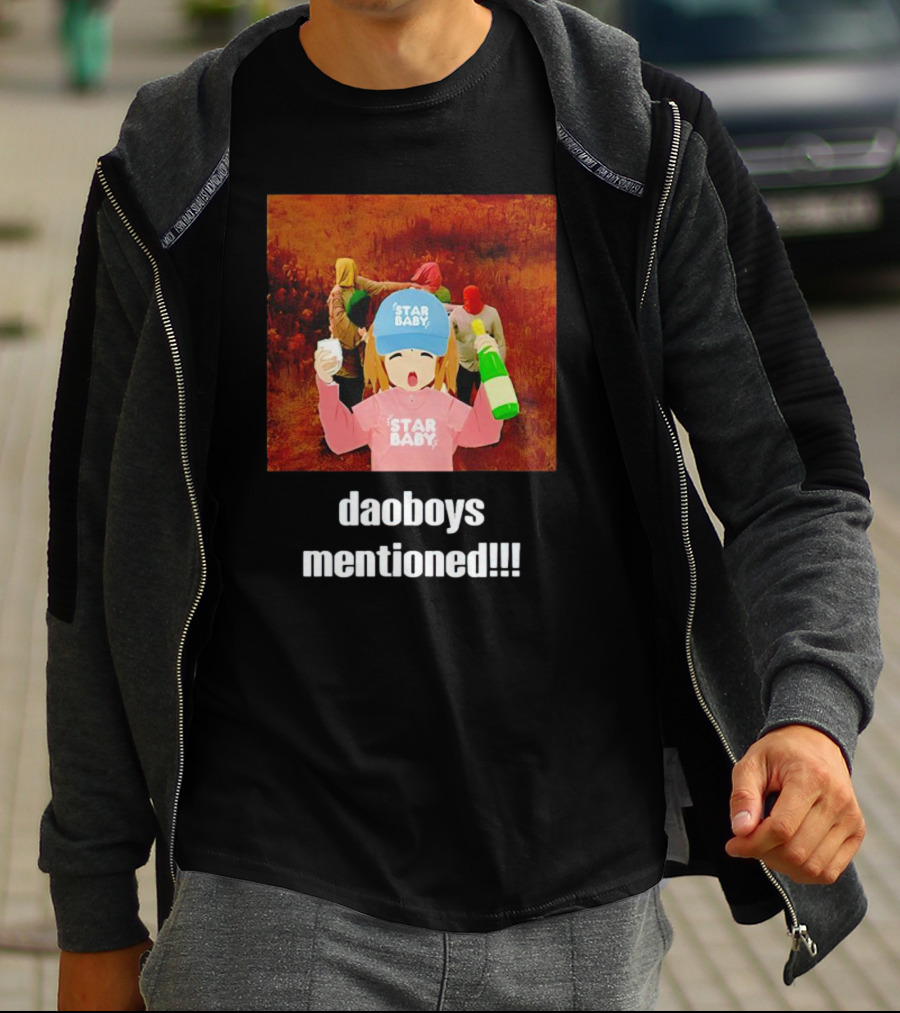 Daoboys Mentioned Star Baby Anime Style Party Scene T-Shirt